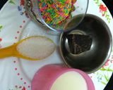 A picture of step 1 of Oreo chocolate milk shake.