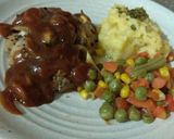 Foto langkah ke 4 dari resep Grilled Chicken Steak with Barbecue Sauce and Mashed Potato.