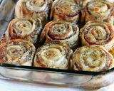 A picture of step 5 of Hot Ham & Cheese Party Rolls.
