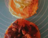 A picture of step 3 of Karachi's special hunter beef burger.