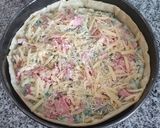 Foto del paso 5 de la receta: 🍽 🌿 Tarta con espinaca en salsa blanca, champiñones y jamón