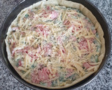 Foto del paso 5 de la receta: 🍽 🌿 Tarta con espinaca en salsa blanca, champiñones y jamón