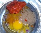 A picture of step 3 of Yam with sauce.