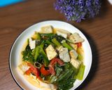 Foto langkah ke 4 dari resep Tumis Sawi Tahu.