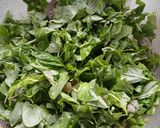 A picture of step 1 of Green Amaranth Leaves Curry | Thotakura.