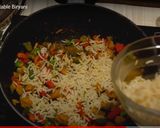 A picture of step 5 of Brown rice vegetable biryani.