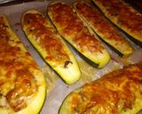 Sonkás-gombás töltött cukkini recept fázis 4 fotója