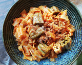 Foto del paso 3 de la receta: Tulipanes de pasta con boloñesa picante🌷