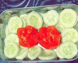 A picture of step 5 of Cucumber tomato salad.