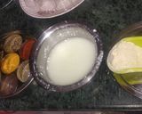 A picture of step 1 of Jain Kadhi chawal.