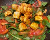A picture of step 4 of Rustic Saag Paneer.