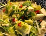 A picture of step 7 of Tofu, miso and noodle soup - vegan.