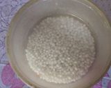 A picture of step 1 of Sabudana rasgulla.