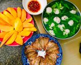 Hình bước làm 2 của món Cơm 3 món (f8)