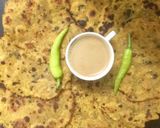 A picture of step 2 of Methi besan ke parathe methi na thepla.