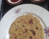 A picture of step 3 of Multigrain dudhi thalipeeth.