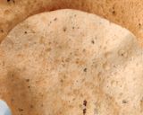 A picture of step 7 of Rice with Molaghootal, Dry Neem flower Pachdi & papad.