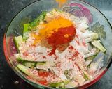 A picture of step 4 of Besani bhindi fry.