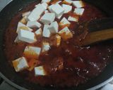 A picture of step 4 of Palak (spinach) Paneer.