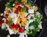 A picture of step 2 of Veg. Tofu chilly (Jain).