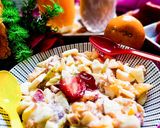 A picture of step 4 of Creamy Fruit chaat.