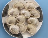 A picture of step 7 of Chicken and Shrimp Dumplings.