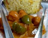 A picture of step 8 of Egg and Garlic Rice with Chicken hot sauce Manchurian.