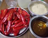 Stuffed red chilli pickle recipe step 6 photo