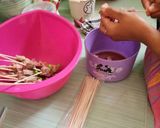 Foto langkah ke 1 dari resep Sate Daging Sapi Pete Bumbu Kacang.