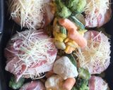 Házi csirkemájkrémmel, sajttal, baconnal töltött gombafejek ➡️ zöldség körettel 🐥🍄🍽🔝 recept fázis 9 fotója