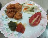 A picture of step 4 of Golden fry prawns/deep fry.
