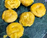 A picture of step 3 of Bafla Baati and Daal with Spinach.