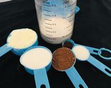 A picture of step 1 of Irish cream.