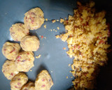 A picture of step 4 of Yam balls.