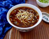 A picture of step 8 of Veg Manchow Soup.