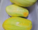 Gambar langkah 1 resipi Jeruk Mempelam Simple.