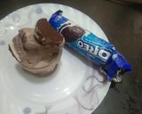 A picture of step 4 of Oreo Biscuit Ice  Cream.