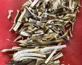 A picture of step 1 of Kanchkola Khosha’r Chorchori / Raw Banana Peel dry veggie.
