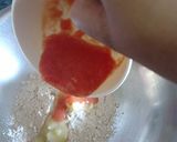 A picture of step 5 of Rangeen stuff pooran poli.
