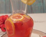 Foto langkah ke 4 dari resep Hibiscus Lemon Tea dengan Coconut Gel.