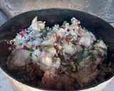 Foto del paso 4 de la receta: Pollo al verdeo en disco de arado!!