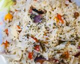 A picture of step 6 of White fried rice.