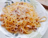 Fokhagymás-Fehérboros kalmáros spagetti recept fázis 4 fotója