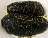 Foto del paso 4 de la receta: Pez espada al ajillo y espaguetis con berenjenas y orégano