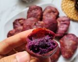 Foto langkah ke 9 dari resep Ubi Ungu Krispi Saus Coklat.