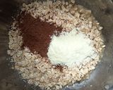 Foto langkah ke 2 dari resep Choco Oatmeal Cookies (Tanpa tepung, gula, dan telur).