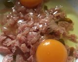 รูปขั้นตอนการทำที่ 3 ของ ข้าวโปะ ไข่เจียวแหนม