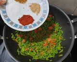 A picture of step 6 of Radish pod paneer masala.