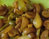 A picture of step 4 of Chilli Mushroom.