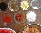 A picture of step 1 of Kung Pao Chicken.